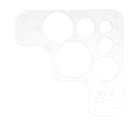Angoily Règle Coin Acrylique pour Découpe Cuir Gabarit Pochoir Pratique et pour Bricolage Leathercraft