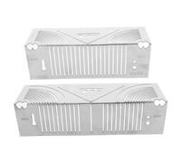 Angoily Règle D’angle Multifonction En Acier Inoxydable, Outil De Marquage Précis Tracé D’arcs Arrondis, Petite Et Moyenne Tailles, Règle De Mesure Pour Ingénierie Et Bricolage - Lot De 2 Pièces