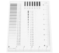 Angoily Règle de Mesure Transparente Haute Précision pour Détection de Défauts de Film, Jauge de Fissure et Mesure du Diamètre, Outil Multifonction pour Inspection de Largeur de Ligne,