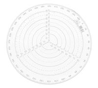 Angoily Règle de Recherche du Centre en Plastique Ronde pour Dessin de Cercles, Outil de Création de Cercles Précis, Travail du Bois Loisirs Créatifs