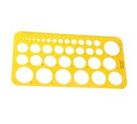 Angoily Règle Plastique de Dessin Géométrique Transparente Modèle Cercle Multifonction pour Architecture et Bureau Outil de Mesure Précis pour Projet Scolaire Gabarit et Facile à Utiliser