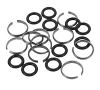 Angoily Remplacement de hocs, 9 ensembles, anneaux de retenue pour douilles, joint torique, 1/2" square drive, fer et caoutchouc, pour clés pneumatiques
