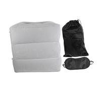 Angoily Repose Pied Gonflable Réglable Hauteur pour Garçon Fille Tabouret Pliable Confortable PVC et Coussin de Voyage Pratique avec Double Valve pour Maison et Voiture