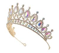 Angoily Rhinestone Tiara Head Decor Simple Wedding Dress Accessory Wedding Supply