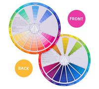 Angoily Roue de Couleurs Nuancier Tournant Apprentissage Mélange Couleur Guide Outil Visuel pour Artistes et Amateurs