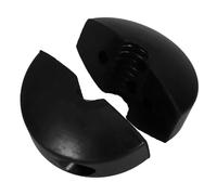 Angoily Rouleau de tuyau en acier inoxydable - Butoir polyvalent - Pour le jardin - Noir - Caoutchouc