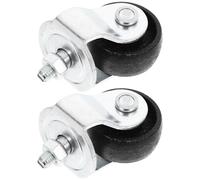 Angoily Roulettes de Cric Hydraulique 2 Tonnes Roues Pivotantes en Acier Lot de 2 Pièces pour Garage Réparation de Cric