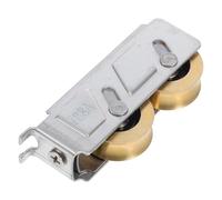 Angoily Roulettes Porte Coulissante 22 MM Double Roue en Acier Inoxydable, Galets Rainurés 11,5 MM, Kit Remplacement pour Porte Moustiquaire et Placard, Usage Intérieur