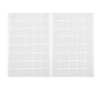 Angoily Ruban Adhésif Double Face Transparent Extra Fort, 80 Coussinets Carrés 25x25x0,8 Mm, Autocollants sans Trace pour Fixation Murale, Adapté pour Panneaux Acoustiques et Décoration