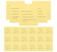 Angoily Ruban Étanchéité Blanc Autocollant 30pcs pour Réparation Imperméable Haute Efficacité, Scellage Waterproof pour Tente et Auvent en Papier Résistant