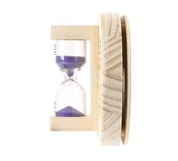Angoily Sablier de Sauna 15 avec Thermomètre Hygromètre Mécanique Double Cadran Moniteur Précis Température et Humidité pour Sauna Intérieur Violet Résistant Haute Température