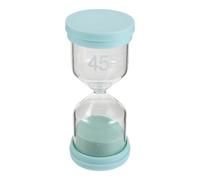 Angoily Sablier de Sauna Étanche 45 en Verre Vert Pastel, Minuterie Silencieuse Résistante la Chaleur pour Spa, Bain et Hammam, Accessoire Vintage de Spa Fonctionnel et Décoratif