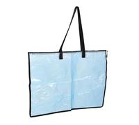 Angoily Sac de Portfolio Transparent pour Affiches avec Poignée Organisateur de Rangement Anti-déchirure avec Fermeture Éclair Sac de Transport Portable pour Dessins Affiches et Documents