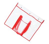 Angoily Sac pour Carnet De Croquis Dessin Sac Art Portefeuille d'art Travail Organisateur Cas Engrener Organisateur d'art pour Adolescents Classeur De Portefeuille Artistes PVC Rouge