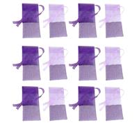 Angoily Sachet pour Armoire Parfumé la Lavande en Coton et Mousseline, 24 Pièces Cordon, Texture Douce et Pratique pour Vêtements et Tiroirs