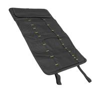 Angoily Sacoche à Couteaux Portable en Tissu Oxford Noir Organiseur Enroulable pour 22 Couteaux Étui Résistant à L'Usure Poignée Rangement Professionnel Multifonction Cuisine et Chef