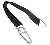 Angoily Sangle Suspendre pour Balançoire Extérieure et Hamac 50 Cm Noire Mousqueton Robuste pour Équipement de Jardin et Support Multifonctionnel