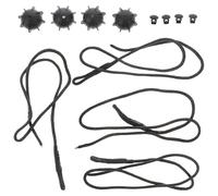 Angoily Sangles de Bagages Noires en Plastique 4pcs pour Étagère de Coffre Arrière, Empêchent Le Glissement et Collisions, pour Shopping et Déménagement