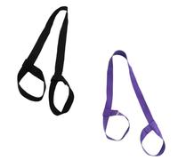 Angoily Sangles de Tapis de Yoga Ajustables pour Transport sans Utilisation des Mains Lot de 2 en Coton Léger pour Exercices et Thérapie Physique