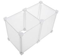 Angoily Séparateur de Congélateur Coffre 2 Compartiments 36x19x24 Cm en Plastique Robuste Organiseur Réfrigérateur Grand Volume Accessoire Étagère Rangement la Cuisine Congélation