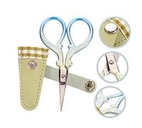 Angoily Set de Ciseaux Colorés avec Étui de Protection Cuir Acier Inoxydable et Confortable pour Couture Maison et Bureau