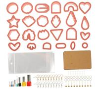 Angoily Set de Emporte Rouille pour Pâte Polymère Outils DIY pour Bijoux Argile Découpe Boucles Oreilles Bracelets et Accessoires Créatifs