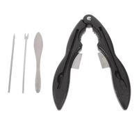 Angoily Set en D’Outils Acier Inoxydable Noir pour Crabe