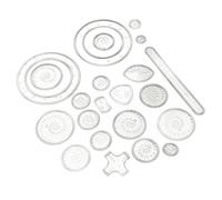 Angoily Set Pochoirs de Dessin Créatifs pour Garçon Fille Kit de Règles Multifonctionnelles Colorées pour Peinture et Dessin Artistique Éducatif pour Garçons et Filles