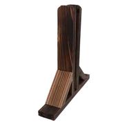 Angoily Socle de Clôture en Bois 30X30 CM, Base Anti-Basculement Résistante aux Intempéries, Support de Pied Réutilisable pour Petite Clôture de Jardin, Installation Facile pour Terrasse