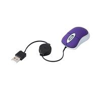 Angoily Souris Optique Filaire USB Compacte Dpi Câble Rétractable Ergonomique pour Professionnels Et Étudiants Déplacement