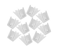 Angoily Stabilité Renforcée - 10 Clips Pour Étagères De Réfrigérateur - Acier Inoxydable Pour Congélateur Et Armoire - Support Solide Pour Étagères