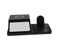Angoily Station de Charge sans Fil avec Horloge Veilleuse et Charge Rapide Support de Voyage Polyvalent pour Smartphones