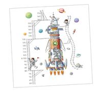 Angoily Sticker Mural Motif Astronaute Autocollant Décoration Murale Vaisseau Spatial Diy Fresque Murale Autocollant