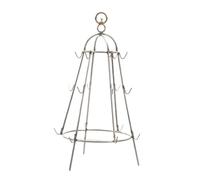 Angoily Support à Barbecue Suspendu en Acier Inoxydable, Grille Petite Taille avec Crochets, Accessoire Pratique pour Barbecue Extérieur Cuisine en Plein Air, Fournitures INOX