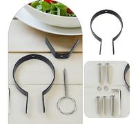 Angoily Support à Jambon en Fer Robuste pour Maison et Restaurant 1 Ensemble de Fixation pour Jambon Espagnol et Italien Support de Rangement Stable et Facile à Nettoyer Accessoire la