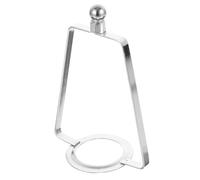 Angoily Support D'abat-jour en Métal Vintage, Harpe de Lampe Diy, Accessoires D'éclairage Résistants, Fixation D'abat-jour pour Lampe de Table et Lustre, Kit Complet Argenté pour Usage