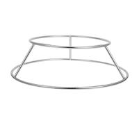 Angoily Support d'angle en Acier Inoxydable 1 Pièce pour Casseroles Rondes Grille de Cuisson Robuste pour Camping Cuisine Extérieure Support Ménager Stable pour Chaudière Ronde