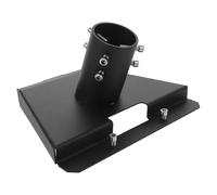 Angoily Support D'antenne en Fer Noir pour Installation Satellite, Montage Mural Facile, Compatible Tube Métal Diamètre 28-54mm, Support Rotatif Robuste