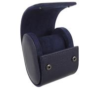 Angoily Support De Bracelet Regarder La Poche De Voyage Regarder Le Boîtier De Transport De Surveillance Étui De Montre De Voyage PU Watch Case Blue