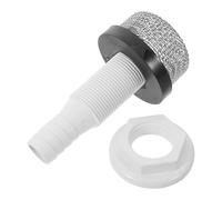 Angoily Support de Crépine Traversante pour Pompe de Vivier Bateau, Filtre D'admission Anti-débris, Raccord Plomberie Solide, Pièce de Rechange Compatible pour Maintien Oxygénation