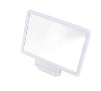 Angoily Support De Loupe Écran pour Smartphone Agrandisseur Image Portable Multifuntionnel Blanc Compatible avec Les Smartphones pour Visionner Films Et Lire Design Légèreté Et