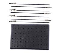 Angoily Support de Peinture Modèle avec Base Stable et Pince Crocodile Fixation Pratique pour Kit de Modélisme et Aérographe Outil Durable pour Séchage et Coloration Précise