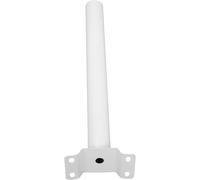 Angoily Support de Poteau en Acier Blanc pour Lampe Solaire Extérieure, Compatible Large, Installation Facile, pour Routes et Jardins