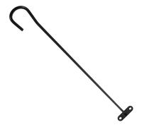 Angoily Support de Poteau en Fer Noir pour Boîte aux Lettres et Drapeau de Jardin, Installation Rapide et Performance Stable en Extérieur, Forme Ronde ou Carrée