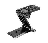 Angoily Support de Tête de Trépied de Z Pliable Rapide en Aluminium CNC Anodisé Plateau à Dégagement Rapide Vis 1/4 et 3/8 Tête Inclinable Compatible DSLR et Stabilisateur Accessoire