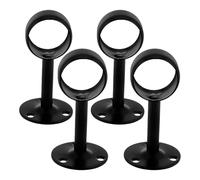 Angoily Support de Tringle de Penderie en Acier Inoxydable Lot de 4 Supports de Plafond Robustes pour Tube de 32 MM Fixation Murale et Plafond pour Placard et Rangement Vêtements