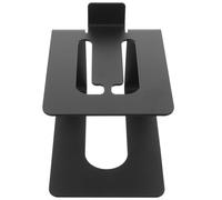 Angoily Support D'enceintes de Bureau en Métal Noir, Pieds D'enceinte Universels Design Unique Son Parfaitement Façonné, pour Ordinateur et Bureau