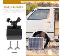 Angoily Support en Alliage D'aluminium pour Panneaux Solaires, Kit de Montage pour Gouttière Extérieure, Fixation Stable pour Avant-toits, Prévention de L'écoulement D'eau, Installation