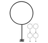 Angoily Support Mural pour Ballons de Sport 5 Pièces en Fer Noir, Porte-Ballon Robuste pour Basketball et Football, Présentoir Compact pour Rangement Sportif à Domicile Magasin