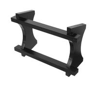 Angoily Support pour Distributeur de Boissons en Bois Naturel 3 litres Noir Porte-Bouteilles Polyvalent pour Vin, Carafe à Eau et Baril à Whisky, Socle Stable et Décoratif pour Fête